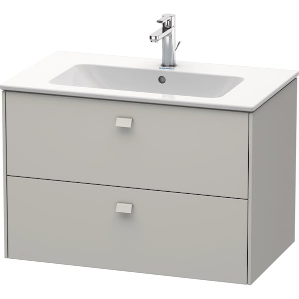 Duravit Brioso Wall-Mounted Vanity Unit Concrete Gray Matt BR410200707 - main